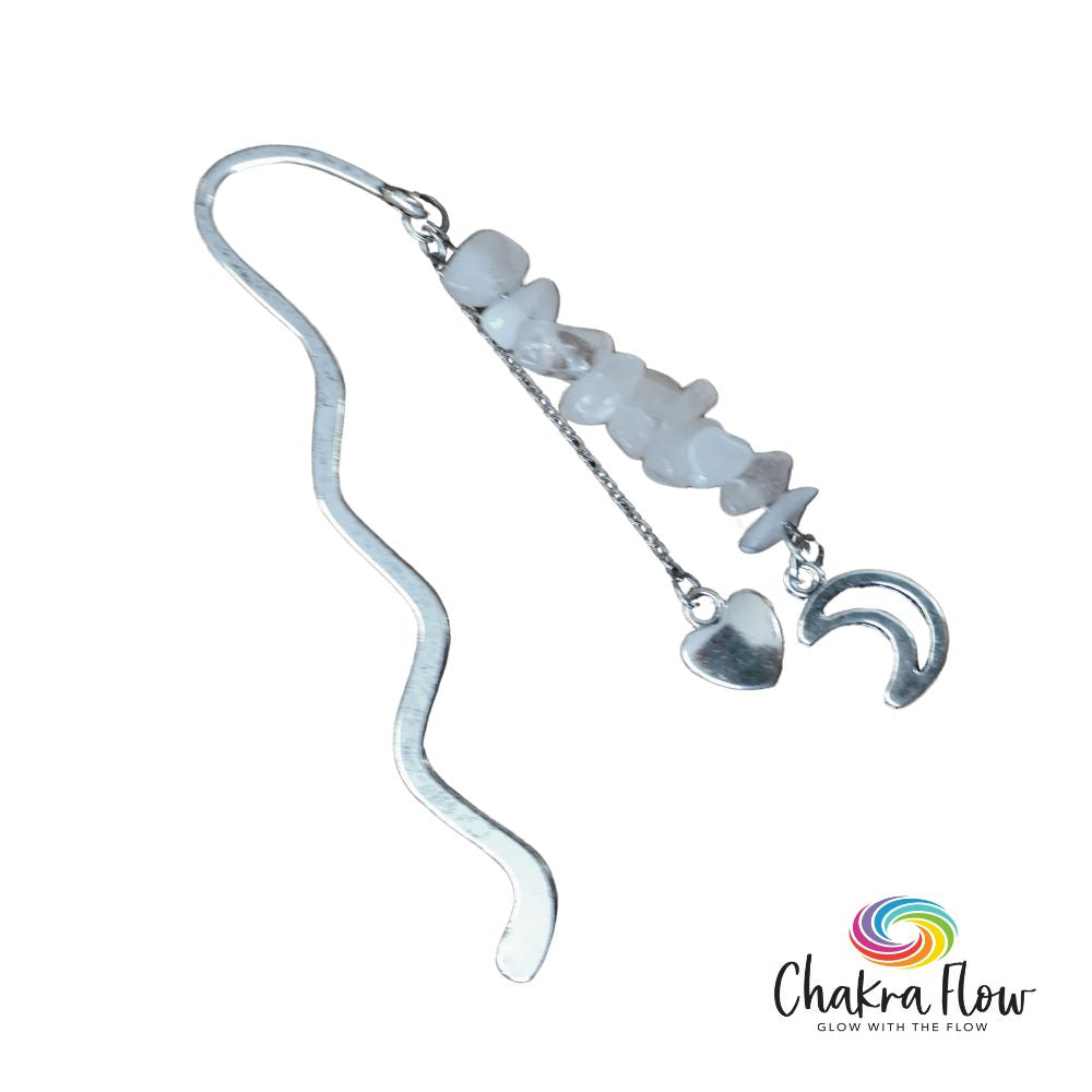 Opalite & Moon Bookmark