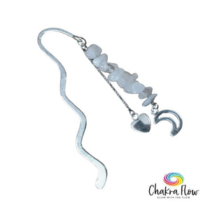 Opalite & Moon Bookmark