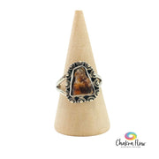 Raw Orange Kyanite Sterling Silver Ring Size 7