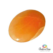 Orange Selenite Palm Stone