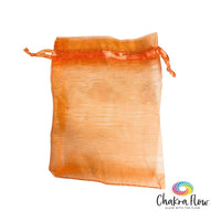 Orange Organza Bag