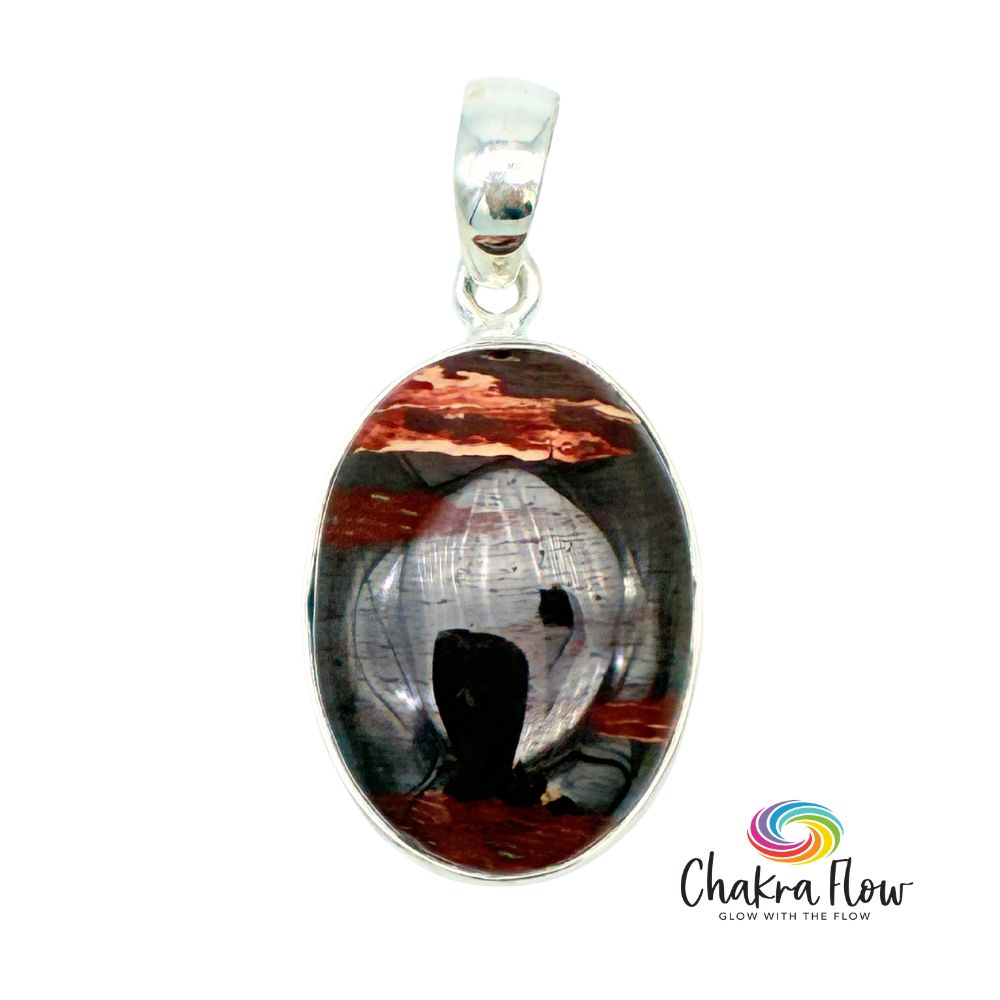 Red Jasper Sterling Silver Pendant