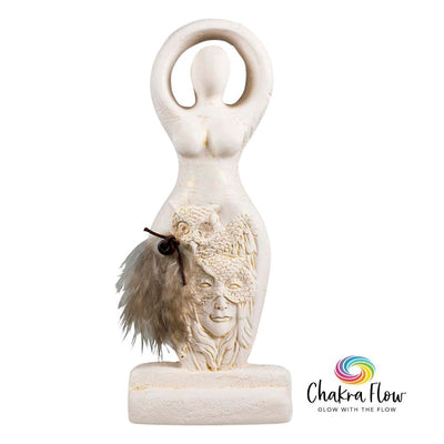 Owl Goddess Gypsum Figurine