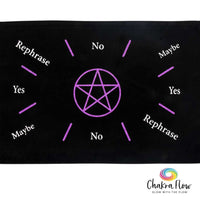 Pendulum Mat Cotton Purple Pentacle