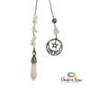 Pendulum - Rose Quartz & Moon & Star
