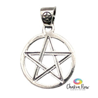 Double Pentacle Sterling Silver Pendant