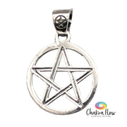 Double Pentacle Sterling Silver Pendant