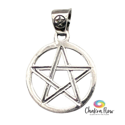 Double Pentacle Sterling Silver Pendant