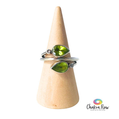 Peridot Sterling Silver Ring Size 6