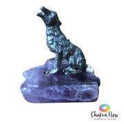 Pewter Wolf on Auralite Base
