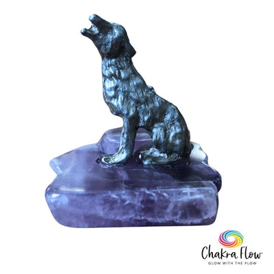 Pewter Wolf on Auralite Base