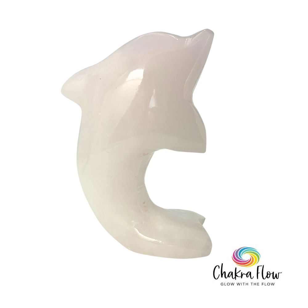 Pink Mangano Calcite Dolphin