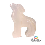 Pink Mangano Calcite Wolf