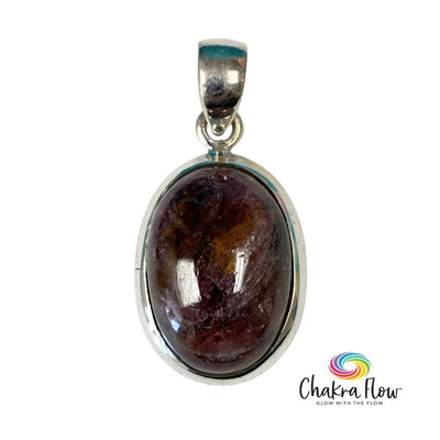 Pink Tourmaline Sterling Silver Pendant