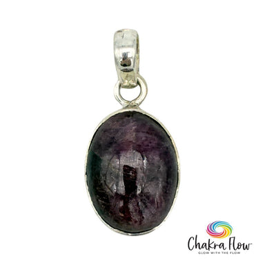 Pink Tourmaline Sterling Silver Pendant