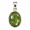 Faceted Green Kyanite Sterling Silver Pendant
