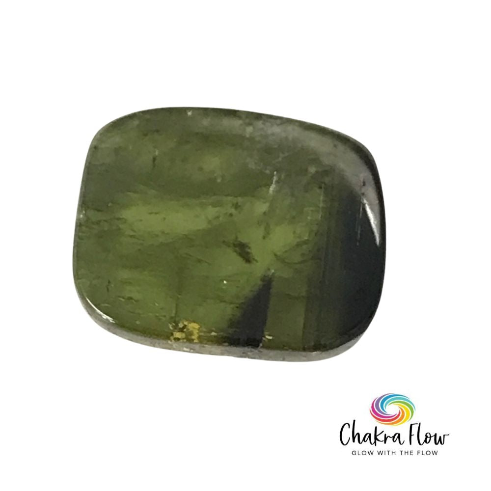 Polished Green Tourmaline Slice