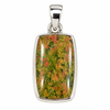 Unakite Sterling Silver Pendant