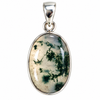 Moss Agate Sterling Silver Pendant