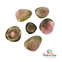 Polished Watermelon Tourmaline Slices
