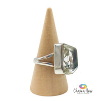 Prasiolite Sterling Silver Ring Size 7.75 Side View