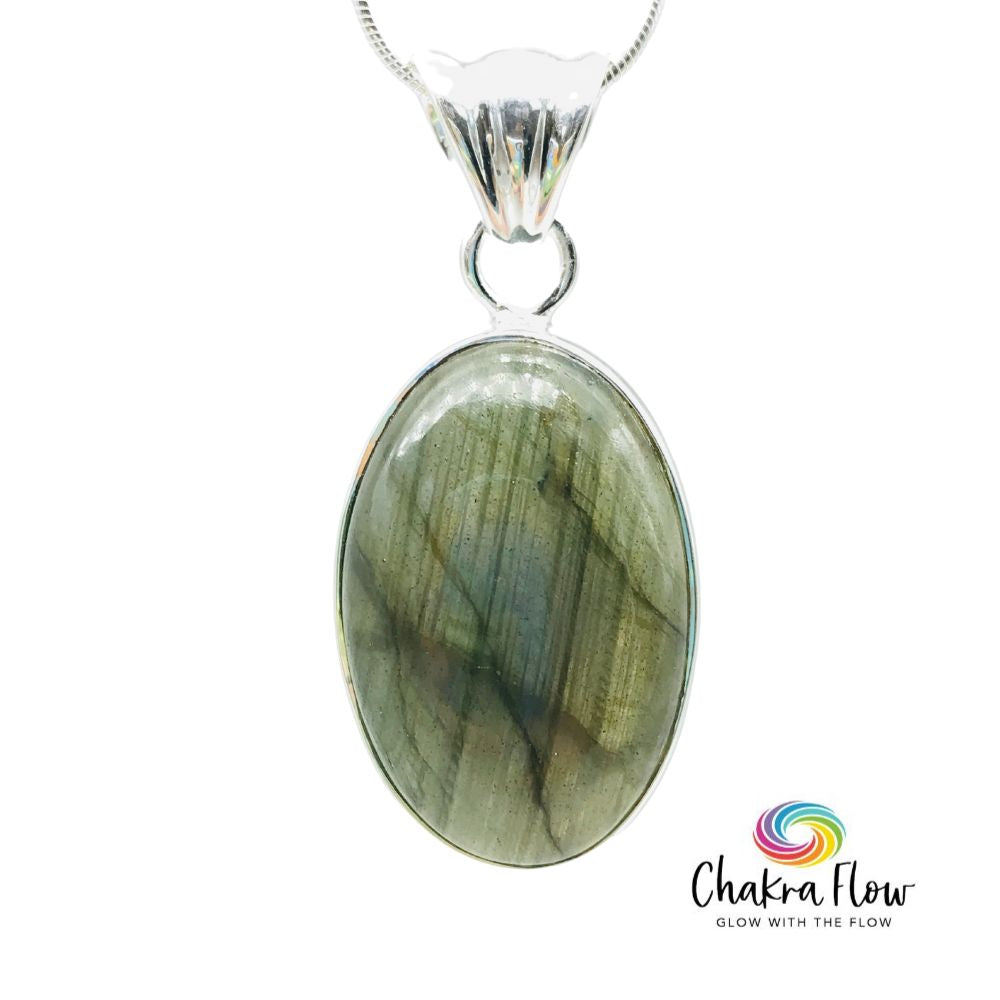 Purple Labradorite Sterling Silver Pendant
