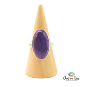 Purpurite Sterling Silver Ring Size 6