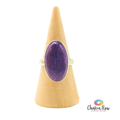 Purpurite Sterling Silver Ring Size 6
