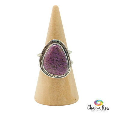 Purpurite Sterling Silver Ring Size 6