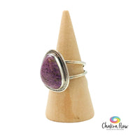 Purpurite Sterling Silver Ring Size 6