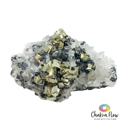 Quartz & Sphalerite & Pyrite Cluster