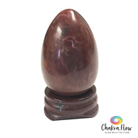 Rainbow Jasper Egg With Matching Stand