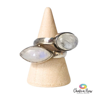 Rainbow Moonstone Ring