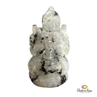 Rainbow Moonstone Ganesh Back View 