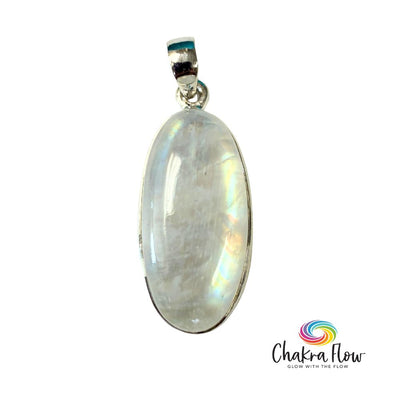 Rainbow Moonstone Sterling Silver Pendant