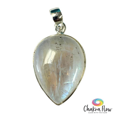 Rainbow Moonstone Sterling Silver Pendant