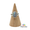 Rainbow Moonstone Sterling Silver Ring