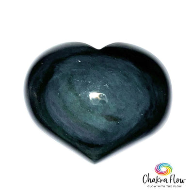 Rainbow Obsidian Heart