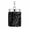 Raw Black Tourmaline Sterling Silver Pendant