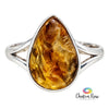 Raw Citrine Sterling Silver Ring