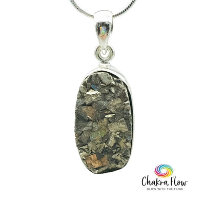 Raw Pyrite Sterling Silver Pendant