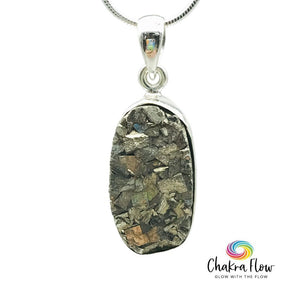 Raw Pyrite Sterling Silver Pendant