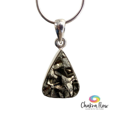Raw Pyrite Sterling Silver Pendant