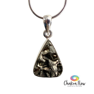 Raw Pyrite Sterling Silver Pendant