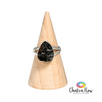 Raw Elite Shungite Sterling Silver Ring