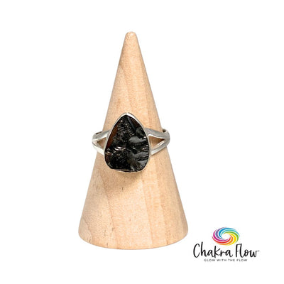 Raw Elite Shungite Sterling Silver Ring