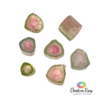 Raw Watermelon Tourmaline Slices