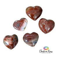 Red Agate Hearts
