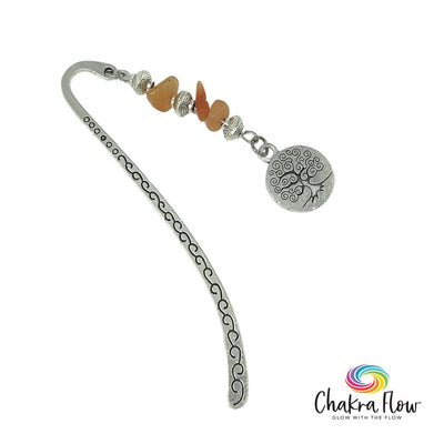 Red Aventurine & Tree of Life Bookmark