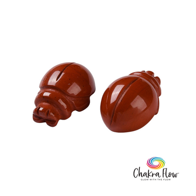 Red Jasper Lady Bug 